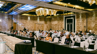 people attending conference