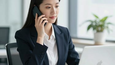 Close-up of hands reviewing clear financial reports on a desk