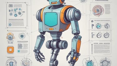 A developer sketching a test automation framework on a whiteboard.