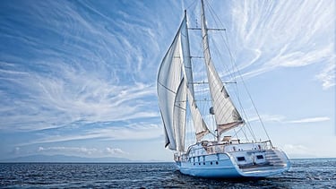 Un velero navegando en el agua