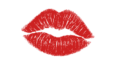 Illustrazione di labbra rosse per trattamenti PMU permanent make-up