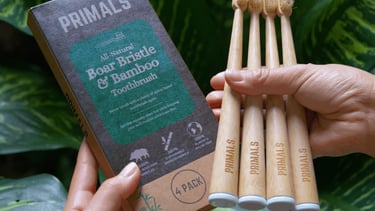 Primals boar bristle and bamboo toothbrush: The Best Organic Toothbrush