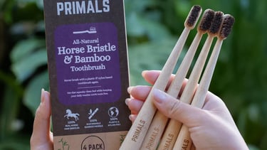 Primals horse bristle and bamboo toothbrush: The Best Organic Toothbrush