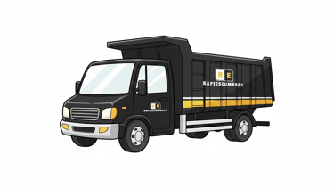 Volqueta para la recolección de escombros en Medellín