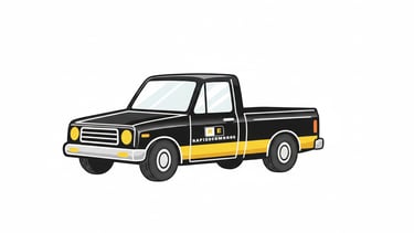 Camioneta para la recolección de escombros