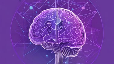 a computer circuit board with a brain on it