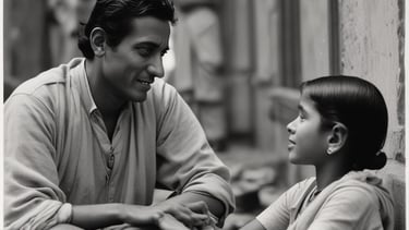 An emotional moment captured on film, highlighting cultural authenticity.