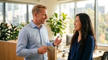 Motivierte Teilnehmer lernen Deutsch gemeinsam im interaktiven Onlinekurs"