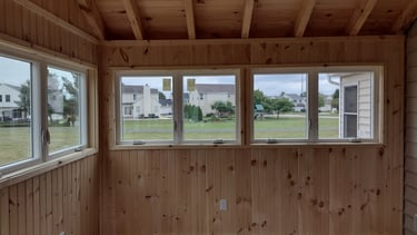 Backyard 3-season room addition enhancing outdoor living in Columbus, Ohio