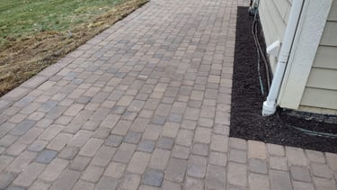 Unilock paver patio installed by contractor in Columbus Ohio