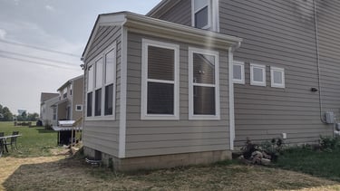 Room addition expanding living space in Columbus, Ohio