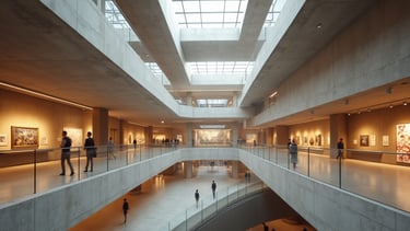 Render de arquitectura generado con IA, mostrando un diseño moderno y detalles fotorrealistas