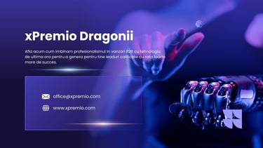 Imagine reprezentand solutii de automatizarea fortei de vanzari pentru vanzari B2B, cu inteligenta artificiala.