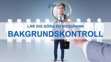 En bild på kursen i bakgrundskontroll