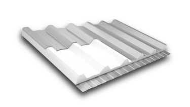 telha termoacustica galvalume ou aluzinco isolante térmica e acústica de diversas cores e formatos