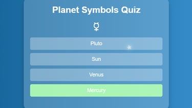 Planet  Symbols Quiz