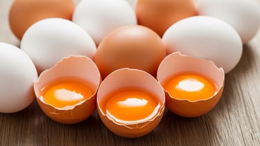 eggshells and eggshells in a group of eggs
