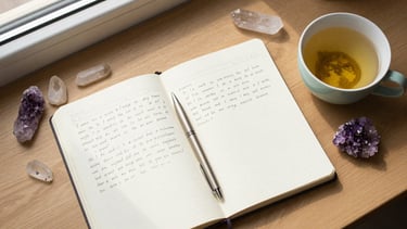 Energy protection toolkit with journal, crystals, and boundary-setting tools