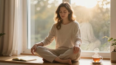 Morning boundary meditation practice for daily energy protection