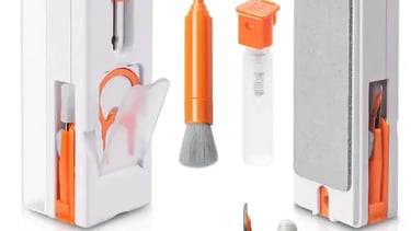 Alyvisun Kit Nettoyage Clavier, 11 en 1 Nettoyeur Claviers PC Multifonctionnel, Keyboard Cleaner Brosse à Outils,