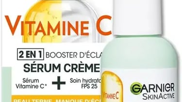 GARNIER Skin Active - Sérum Crème Booster D'Éclat 2-En-1 - Hydratation 72h