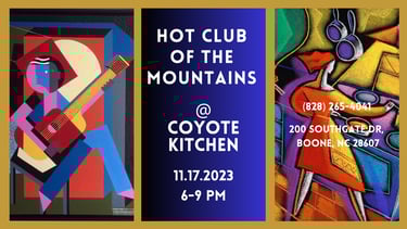 performance poster a coyote kitchen in boone nc