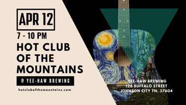 hot club of the mountains guitar player poster