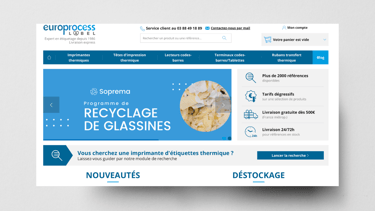 Gestion d'un site e-commerce Europrocess