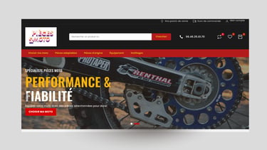 Création site e-commerce Moto