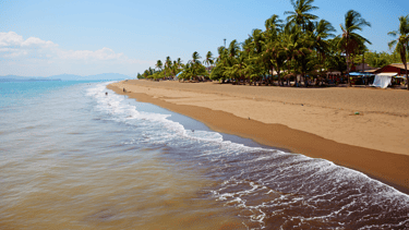 vista da praia em puntarenas costa rica