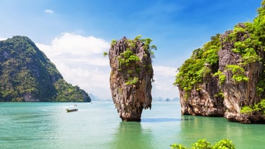 foto da baia proximo ilha do james bond phuket 