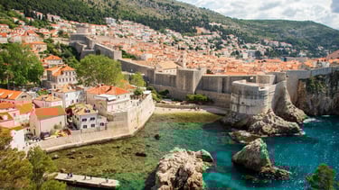 vista aerea da cidade de Dubrovnik