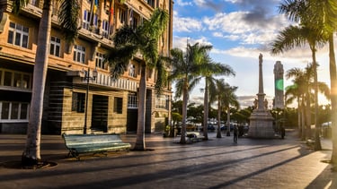 vista da plaza de espanâ em santa cruz tenerife