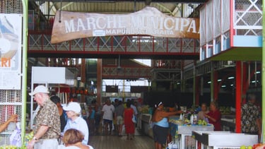 foto do mercado municipal papeete no tahiti