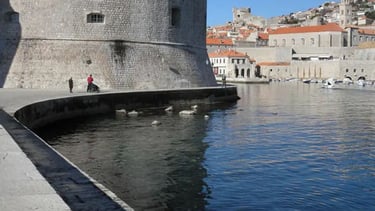 Vista do museu maritímo em Dubrovnik.