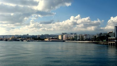 chegada ao porto de las palmas em gran canaria
