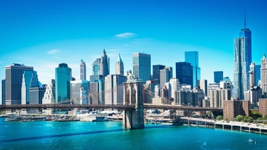 vista da ponte Brooklin de Nova Iorque