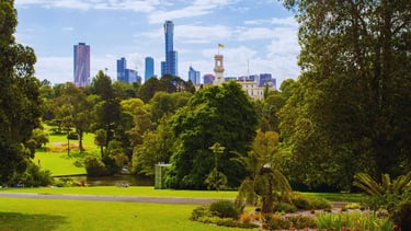 vista do jardim botanico em melbourne