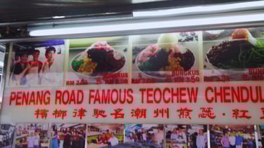 foto da famosa barraca de comida de penang malaysia