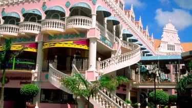 Shopping no centro de Aruba