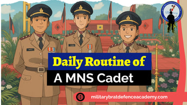 daily life of a mns cadet during training