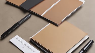 A creative designer sketching logo concepts on paper.