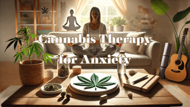 a woman with anxiety using cannabis as medicine