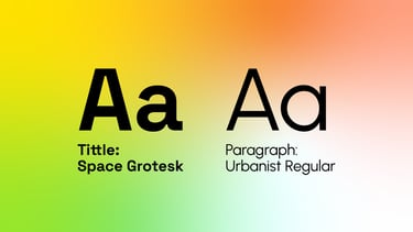 Modern bold fonts pairing for modern apparel brand.