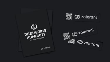 Pixel art illustration for cloud service Zolerani.