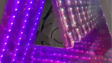 letras 3d infinito con luz led rgb