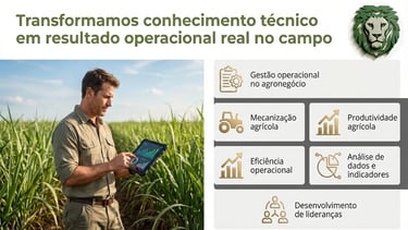 Agrônomo usando tablet para análise de dados do agronegócio e gestão agrícola em um campo.