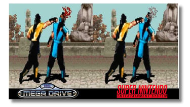 Comparação do Mortal Kombat para Mega Drive e Super Nintendo