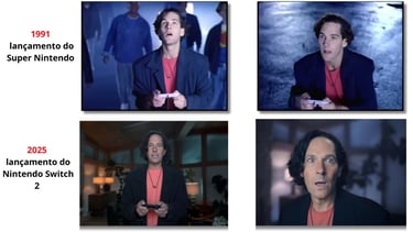Comercial famoso do Super Nintendo nos Estados Unidos 1991 com ator Paul Rudd