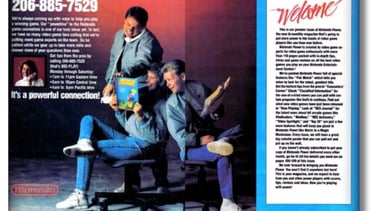 Propaganda do serviço Nintendo Power Line 